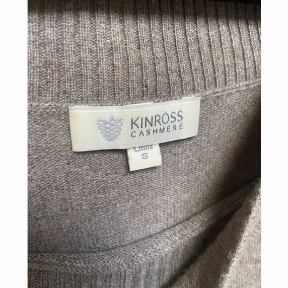 Kinross Cashmere *Mended* 100% Cashmere Short Sleeve Sweater Top Mini Dress S - Picture 5 of 6